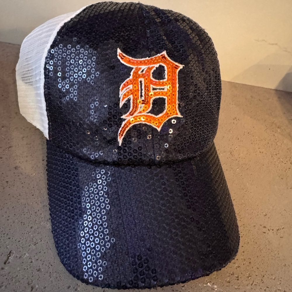 Sequin Detroit Trucker Hat